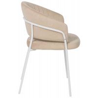 Кресло JUST (Джаст) бежевый VELUTTO 18 / белый купить в Минске
