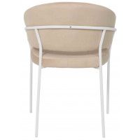 Кресло JUST (Джаст) бежевый VELUTTO 18 / белый купить в Минске