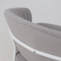 Кресло JUST (Джаст) антрацитовый Brandy Light 28/белый купить в Минске