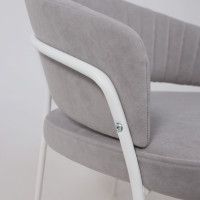 Кресло JUST (Джаст) антрацитовый Brandy Light 28/белый купить в Минске