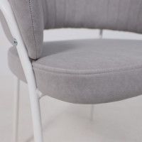 Кресло JUST (Джаст) антрацитовый Brandy Light 28/белый купить в Минске