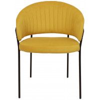 Кресло JUST (Джаст) горчичный VELUTTO 28 / черный купить в Минске