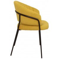 Кресло JUST (Джаст) горчичный VELUTTO 28 / черный купить в Минске