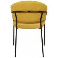 Кресло JUST (Джаст) горчичный VELUTTO 28 / черный купить в Минске