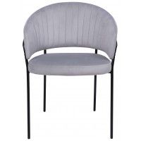 Кресло JUST (Джаст) серый VELUTTO 52 / черный купить в Минске