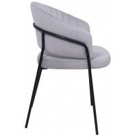 Кресло JUST (Джаст) серый VELUTTO 52 / черный купить в Минске