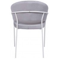 Кресло JUST (Джаст) серый VELUTTO 52 / белый купить в Минске