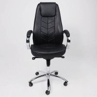 Кресло Akshome KAPRAL (Капрал) натуральная кожа черный купить в Минске