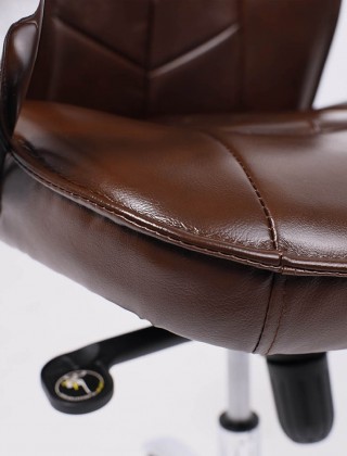 Кресло Akshome KAPRAL (Капрал) натуральная кожа коричневый