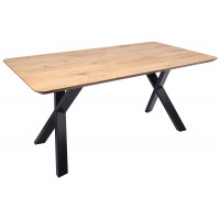 Стол КАТМАЙ, обеденный 160*85*75 дуб натуральный/черный Стол КАТМАЙ, обеденный 160*85*75 дуб натуральный/черный