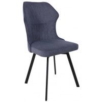 Стул AksHome КАВРУС U-R Nessi Cosmic 16 джинсовый велюр/черный