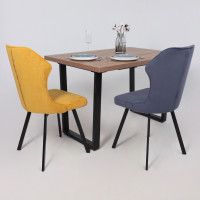 Стул AksHome КАВРУС U-R Nessi Cosmic 16 джинсовый велюр/черный купить в Минске