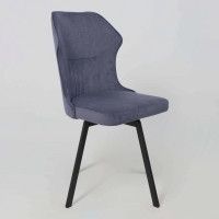 Стул AksHome КАВРУС U-R Nessi Cosmic 16 джинсовый велюр/черный купить в Минске