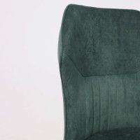 Стул AksHome КАВРУС U-R Nessi Jungle 11 темно-зеленый велюр/черный купить в Минске