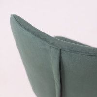 Стул AksHome КАВРУС U-R Nessi Jungle 11 темно-зеленый велюр/черный купить в Минске