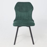 Стул AksHome КАВРУС U-R Nessi Jungle 11 темно-зеленый велюр/черный купить в Минске