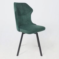 Стул AksHome КАВРУС U-R Nessi Jungle 11 темно-зеленый велюр/черный купить в Минске