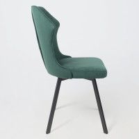 Стул AksHome КАВРУС U-R Nessi Jungle 11 темно-зеленый велюр/черный купить в Минске