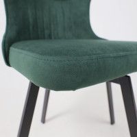 Стул AksHome КАВРУС U-R Nessi Jungle 11 темно-зеленый велюр/черный купить в Минске