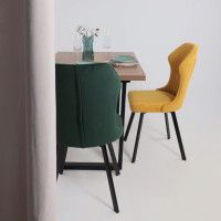 Стул AksHome КАВРУС U-R Nessi Mimoza 14 мимоза велюр/черный купить в Минске