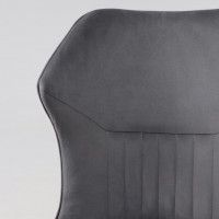 Стул AksHome КАВРУС U-R Seven 012 серый велюр/черный купить в Минске