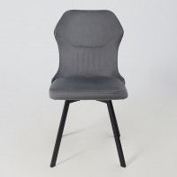 Стул AksHome КАВРУС U-R Seven 012 серый велюр/черный купить в Минске