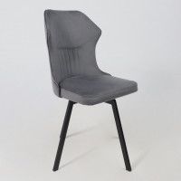 Стул AksHome КАВРУС U-R Seven 012 серый велюр/черный купить в Минске
