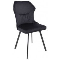 Стул AksHome КАВРУС U-R Seven 035 черный велюр/черный Стул AksHome КАВРУС U-R Seven 035 черный велюр/черный