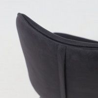 Стул AksHome КАВРУС U-R Seven 035 черный велюр/черный купить в Минске