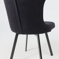 Стул AksHome КАВРУС U-R Seven 035 черный велюр/черный купить в Минске