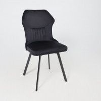 Стул AksHome КАВРУС U-R Seven 035 черный велюр/черный купить в Минске