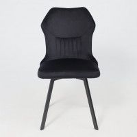 Стул AksHome КАВРУС U-R Seven 035 черный велюр/черный купить в Минске