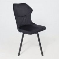 Стул AksHome КАВРУС U-R Seven 035 черный велюр/черный купить в Минске