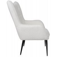 Кресло AksHome KENZO белый мех Teddy/черный купить в Минске