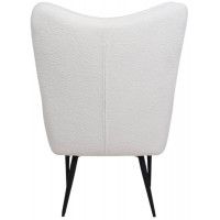 Кресло AksHome KENZO белый мех Teddy/черный купить в Минске