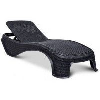 Шезлонг Keter Atlantic sun lounger (Атлантик) графит Шезлонг Keter Atlantic sun lounger (Атлантик) графит