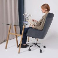 Кресло BELLA (Белла) XL Kiton 713 Graphite велюр/графит купить в Минске