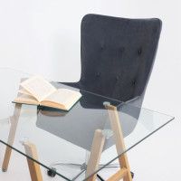 Кресло BELLA (Белла) XL Kiton 713 Graphite велюр/графит купить в Минске