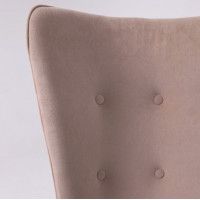 Кресло BELLA (Белла) XL Kiton 714 Powder велюр/пудровый купить в Минске