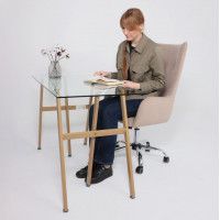 Кресло BELLA (Белла) XL Kiton 714 Powder велюр/пудровый купить в Минске