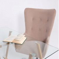 Кресло BELLA (Белла) XL Kiton 714 Powder велюр/пудровый купить в Минске