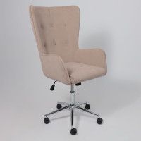 Кресло BELLA (Белла) XL chrome Kiton 714 Powder велюр/пудровый купить в Минске