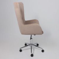 Кресло BELLA (Белла) XL chrome Kiton 714 Powder велюр/пудровый купить в Минске