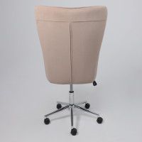 Кресло BELLA (Белла) XL chrome Kiton 714 Powder велюр/пудровый купить в Минске