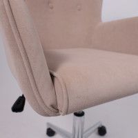 Кресло BELLA (Белла) XL chrome Kiton 714 Powder велюр/пудровый купить в Минске