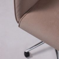 Кресло BELLA (Белла) XL chrome Kiton 714 Powder велюр/пудровый купить в Минске