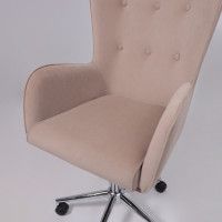 Кресло BELLA (Белла) XL chrome Kiton 714 Powder велюр/пудровый купить в Минске