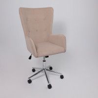 Кресло BELLA (Белла) XL chrome Kiton 714 Powder велюр/пудровый купить в Минске