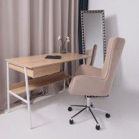 Кресло BELLA (Белла) XL chrome Kiton 714 Powder велюр/пудровый купить в Минске