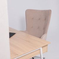 Кресло BELLA (Белла) XL chrome Kiton 714 Powder велюр/пудровый купить в Минске